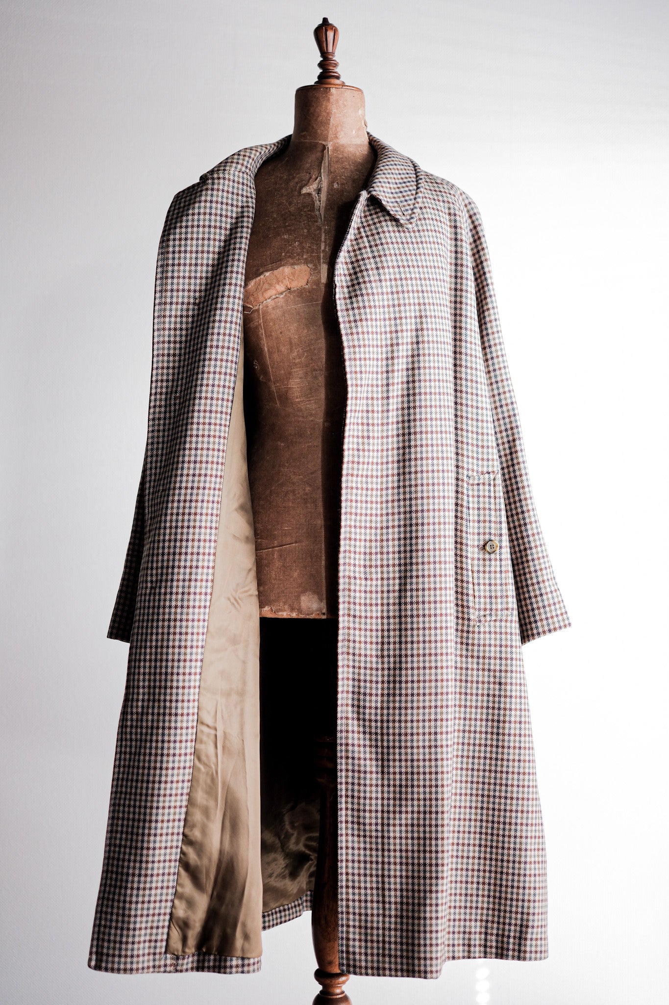 ［~80's］Vintage Burberry's Single Raglan Wool Balmacaan Coat Size.56REG