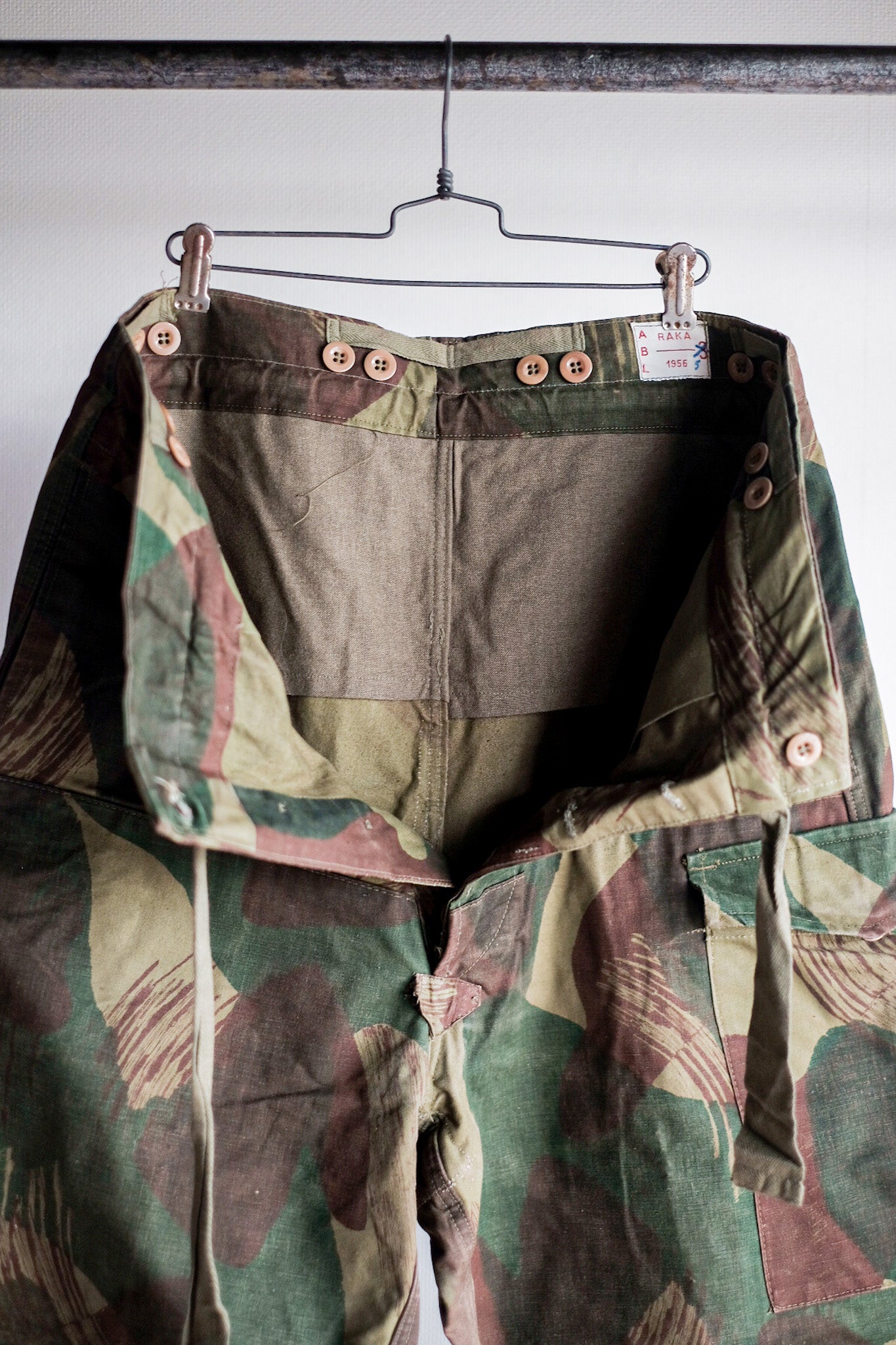 [~ 50's] Belgian Army BrushStroke Camo Airborne Pant size.3