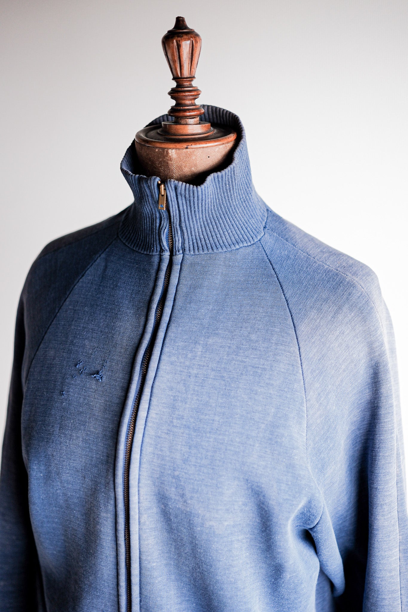 【~60's】French Vintage Full Zip Cotton Sweatshirt