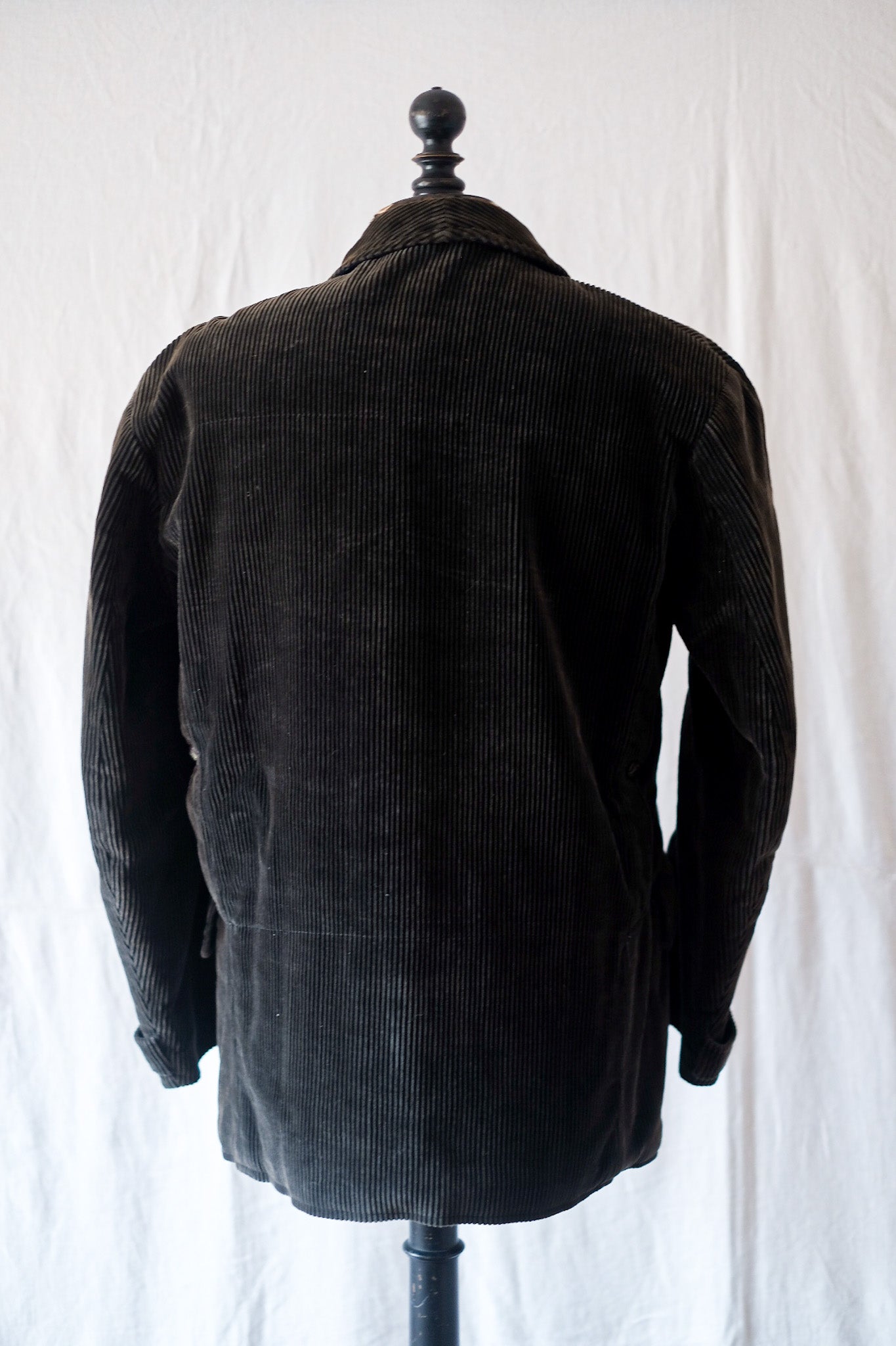 [~ 40's] French Vintage Dark Brown Corduroy Hunting Jacket