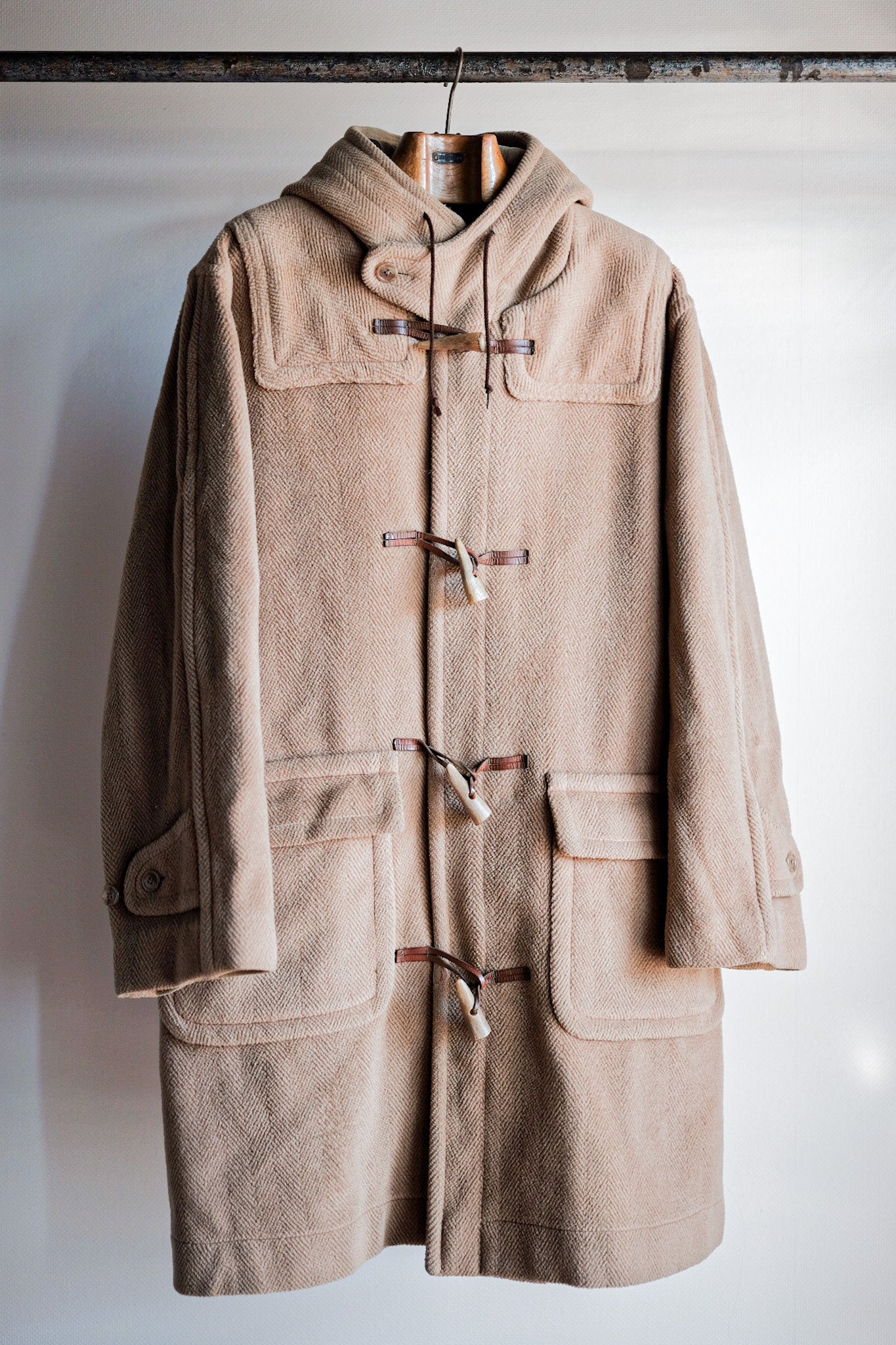 80's】Old England Wool Duffle Coat Made by INVERTERE 