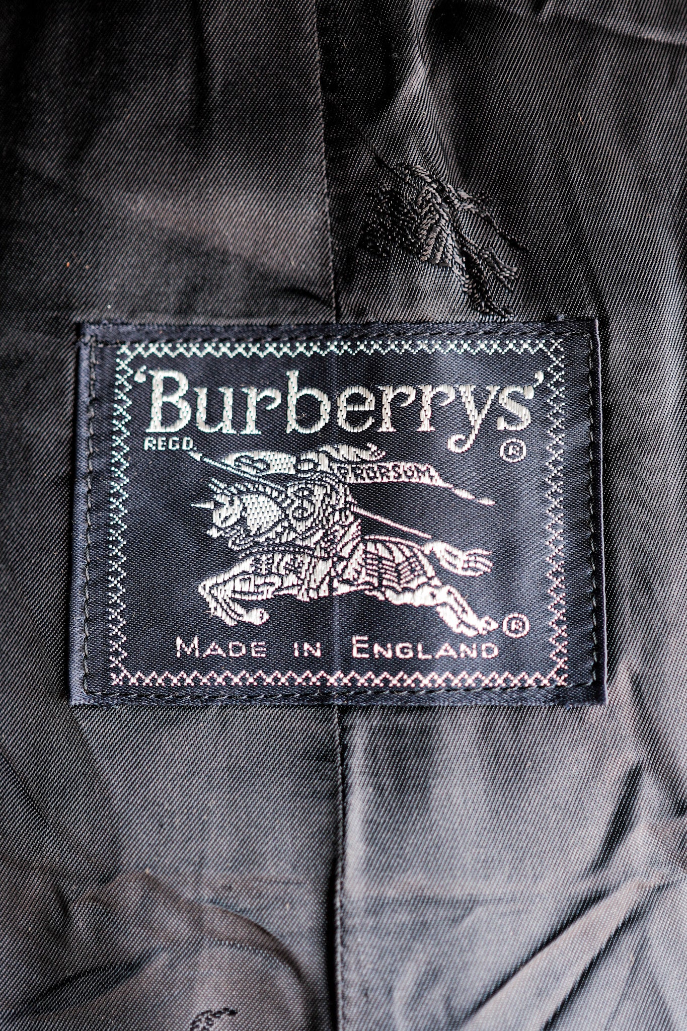 [~ 90 년대] Vintage Burberry의 싱글 Raglan Balmacaan 코트 크기 .60rx "Pure Cashmere"