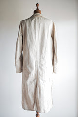 [~ 30's] เสื้อคลุมผ้าลินินวินเทจฝรั่งเศส