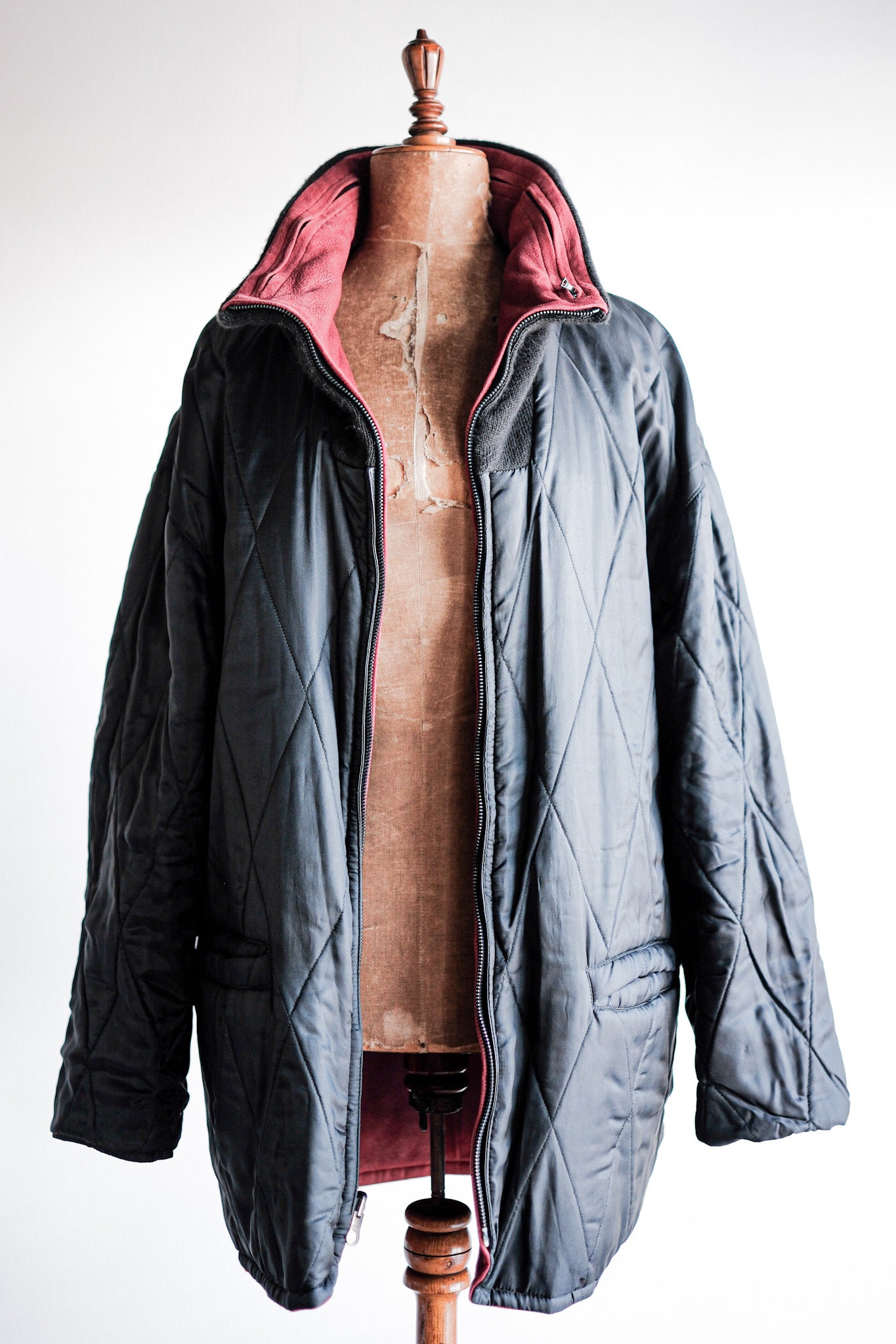［~90's］Old SERAPHIN Leather Reverseable Jacket Size.50