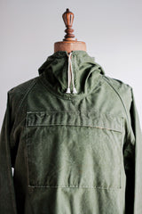 [~ 60's] ผ้าฝ้ายสีเขียววินเทจอังกฤษ smock "Blacks of Greenock"