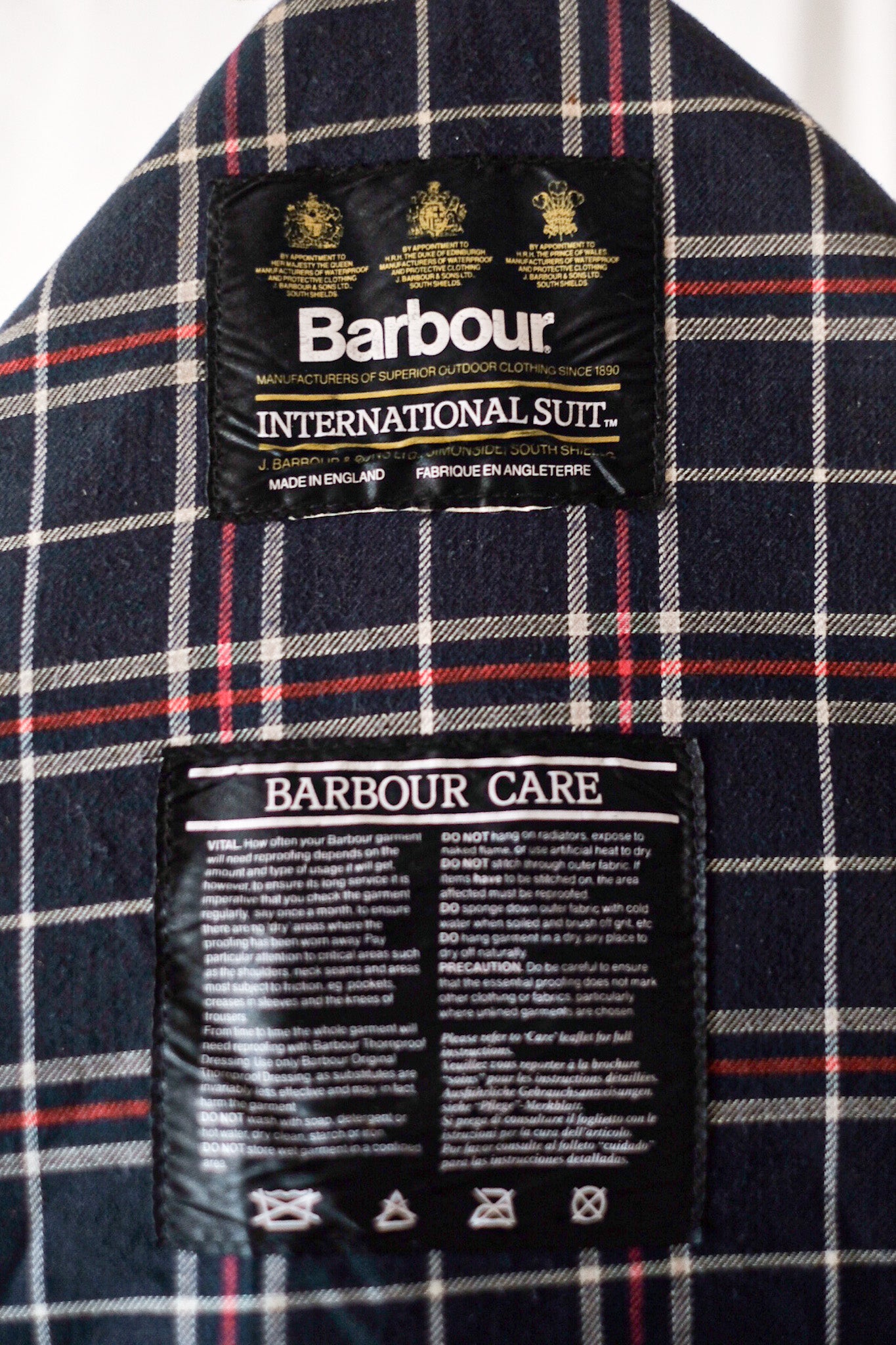 [~ 90's] Vintage Barbour "International Suit Nato Model" 3 ยอด