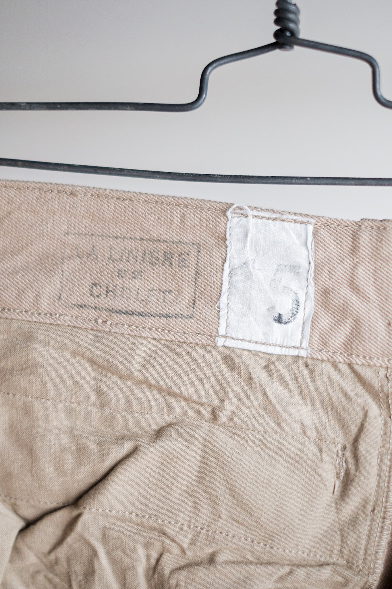 [~ 60's] French Army M52 Chino Taille des pantalons.15