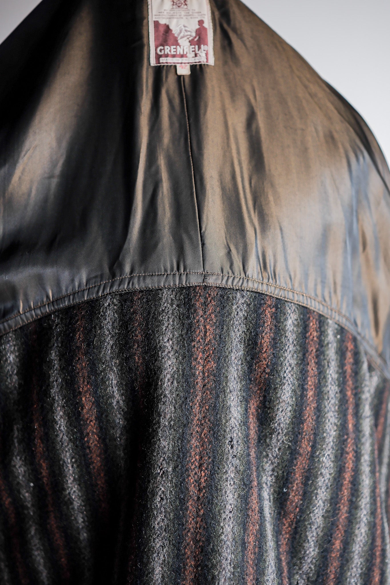 [~ 70 년대] 빈티지 그렌 펠 야외 반 코트 크기 .42 "산 태그"