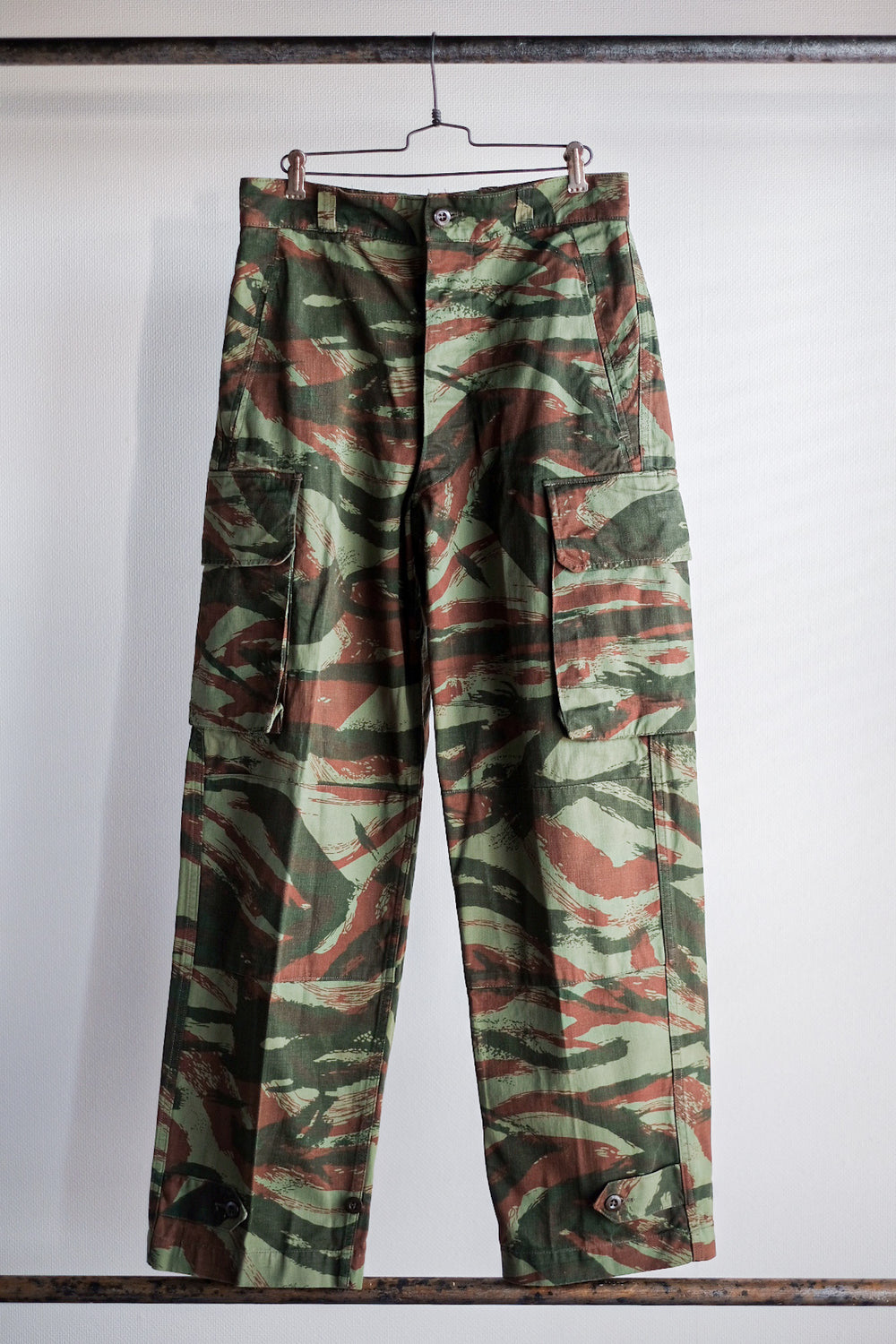 【~60's】French Army M47 Lizard Camo Field Trousers Size.76M