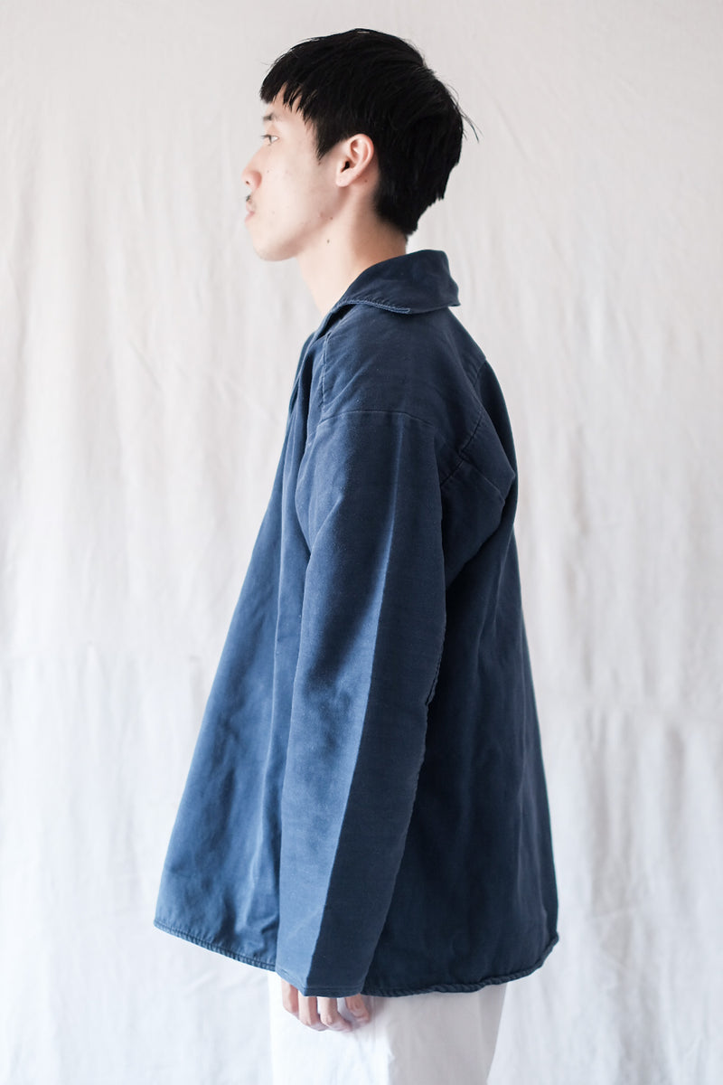 50's] French Vintage Blue Moleskin Fisherman Smock – VIEUX ET NOUVEAU