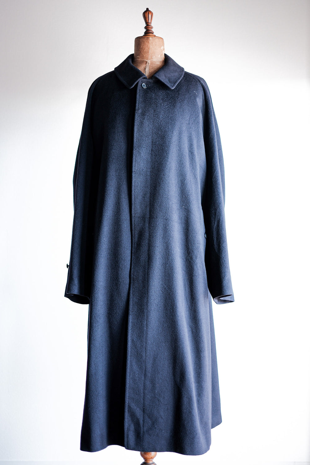 ［~90's］Vintage Burberry's Single Raglan Balmacaan Coat Size.60RX "PURE CASHMERE"