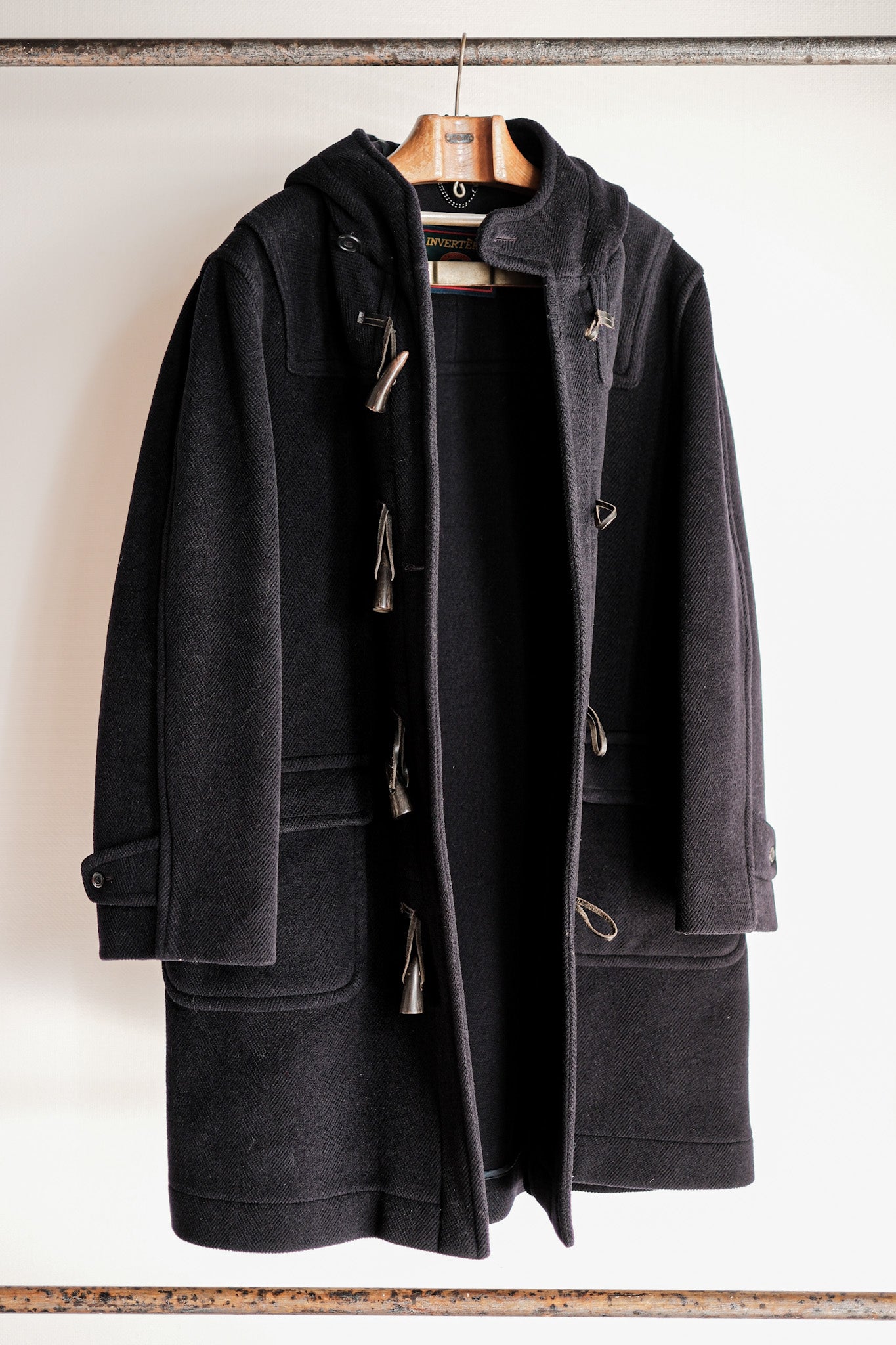 ［~90's］Old INVERTERE Wool Duffle Coat Size.42 "Moorbrook"