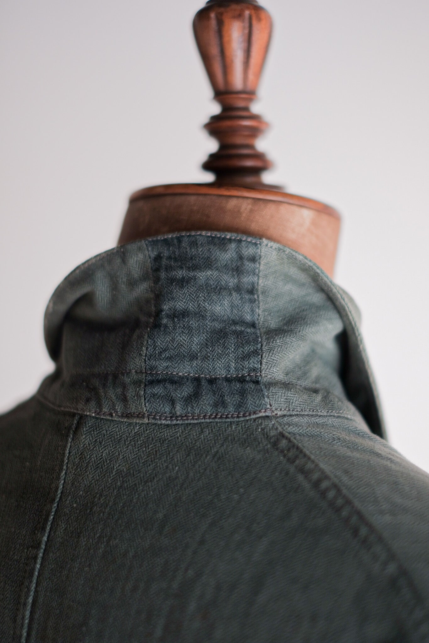 ［~30's］WW2 German Army Drillich Green HBT Linen Jacket
