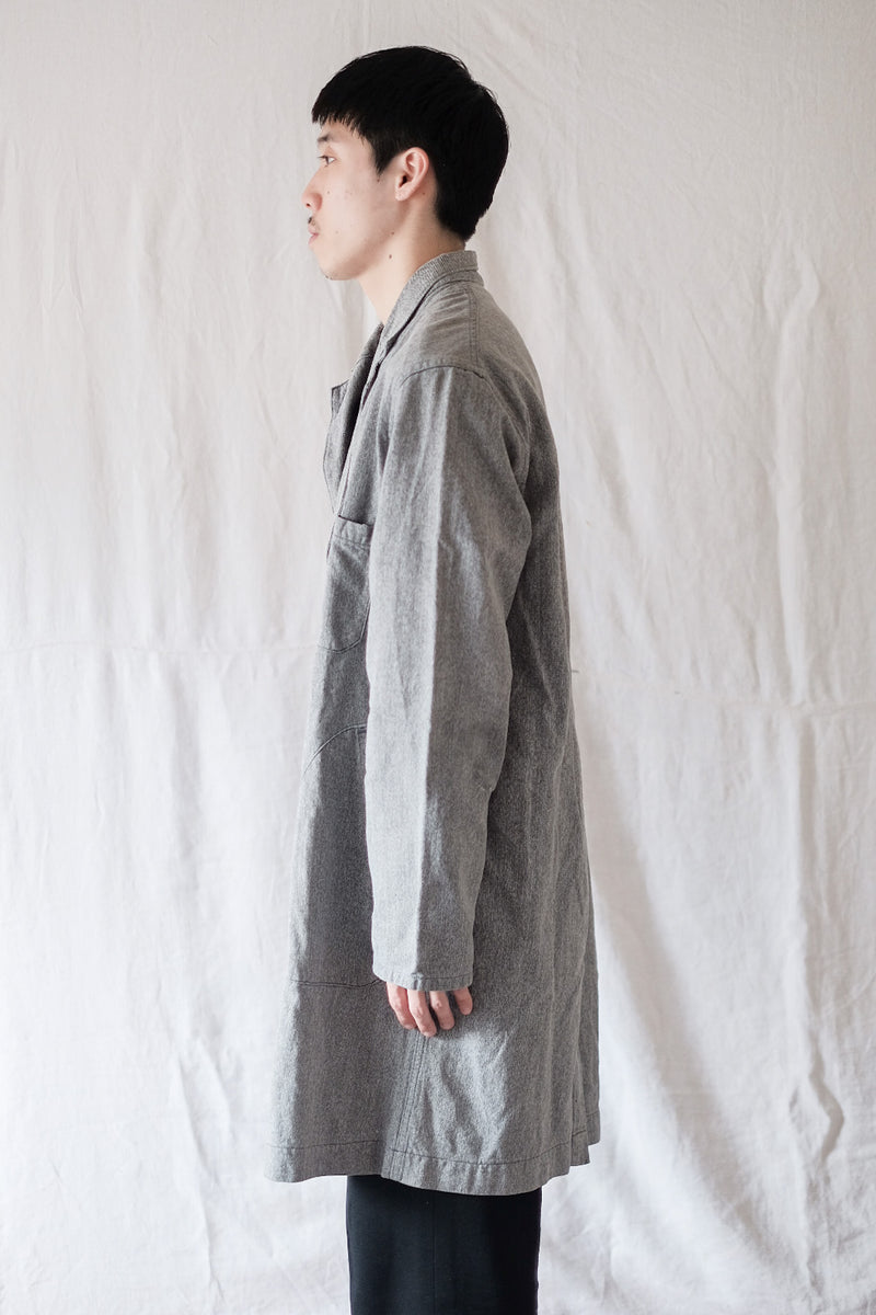 [~ 50's] French Vintage Black Chambray Atelier Coat "Adolphe Lafont"