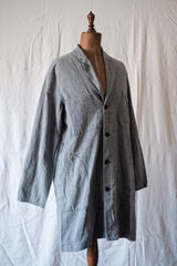 [~ 50's] French Vintage Black Chambray Atelier Coat "Adolphe Lafont"