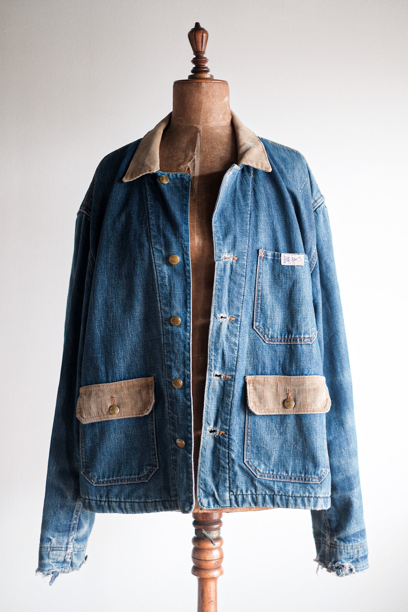 【~40's】American Vintage Denim Coverall With Blanket "BIG SMITH"