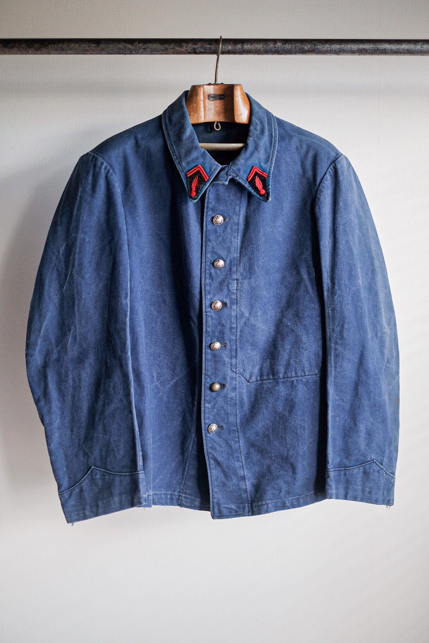 ［~30's］French Vintage Indigo Metis Fireman Jacket