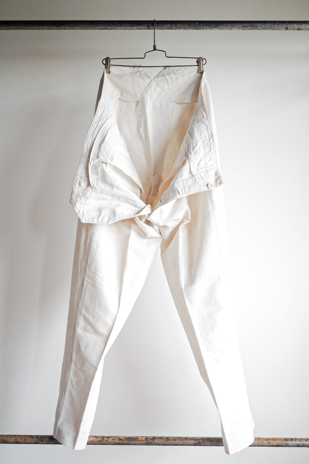 ［~30's］French Vintage Linen Work Pants
