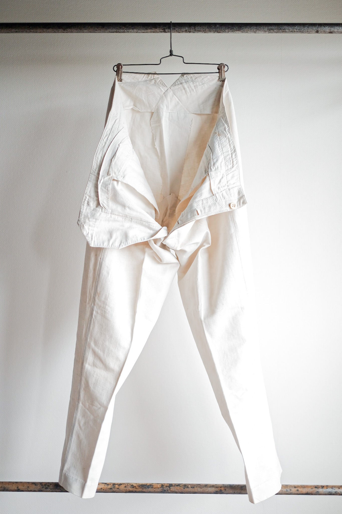 ［~30's］French Vintage Linen Work Pants