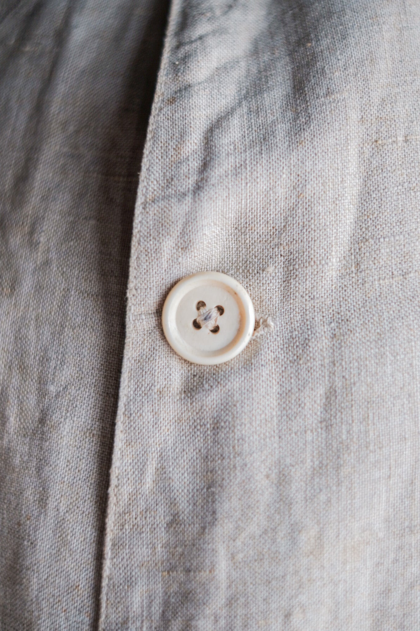 ［~30's］French Vintage Linen Work Coat
