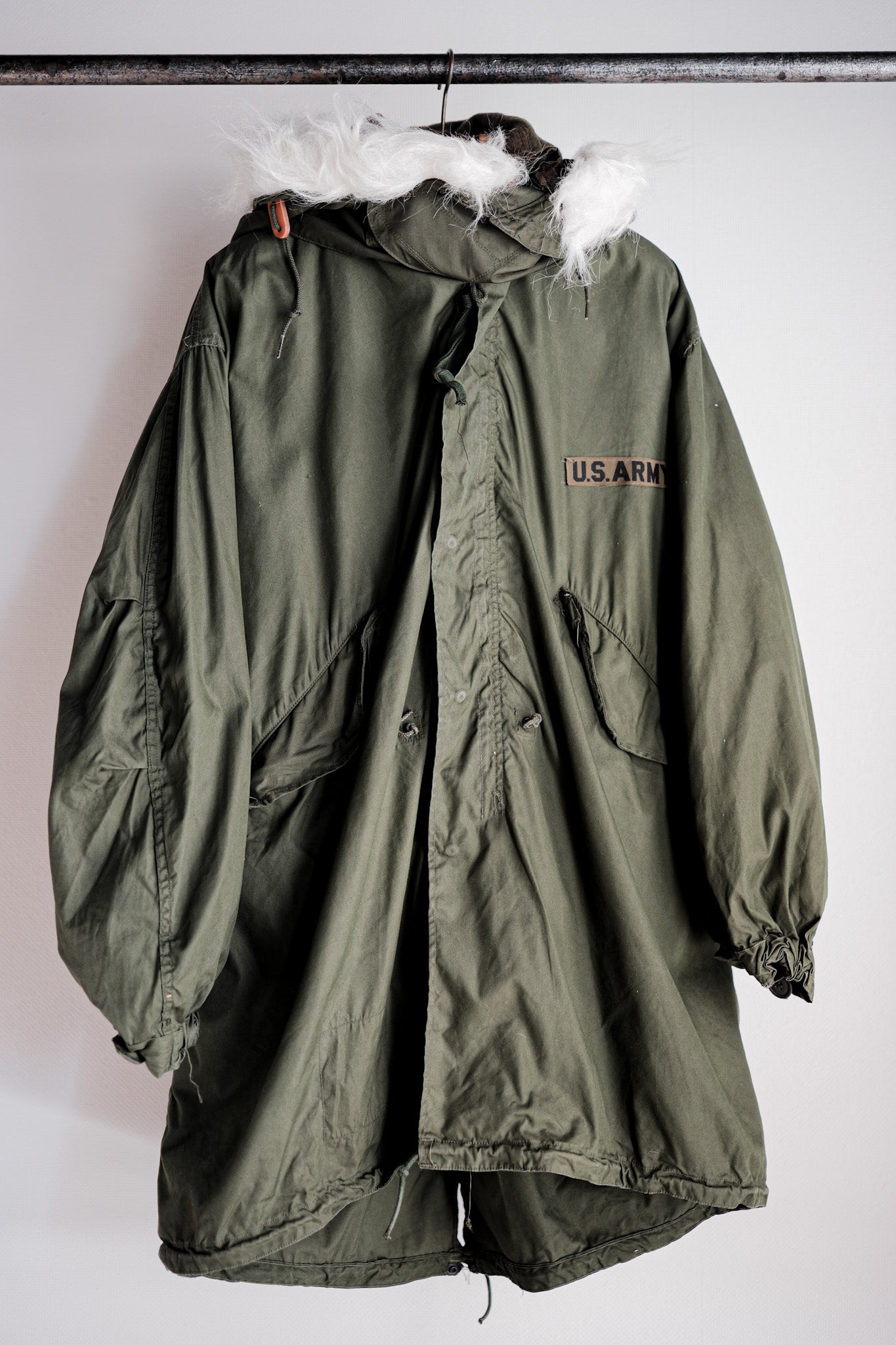 【~80's】U.S.ARMY M-65 Fishtail Parka Size.MEDIUM "Full Set"