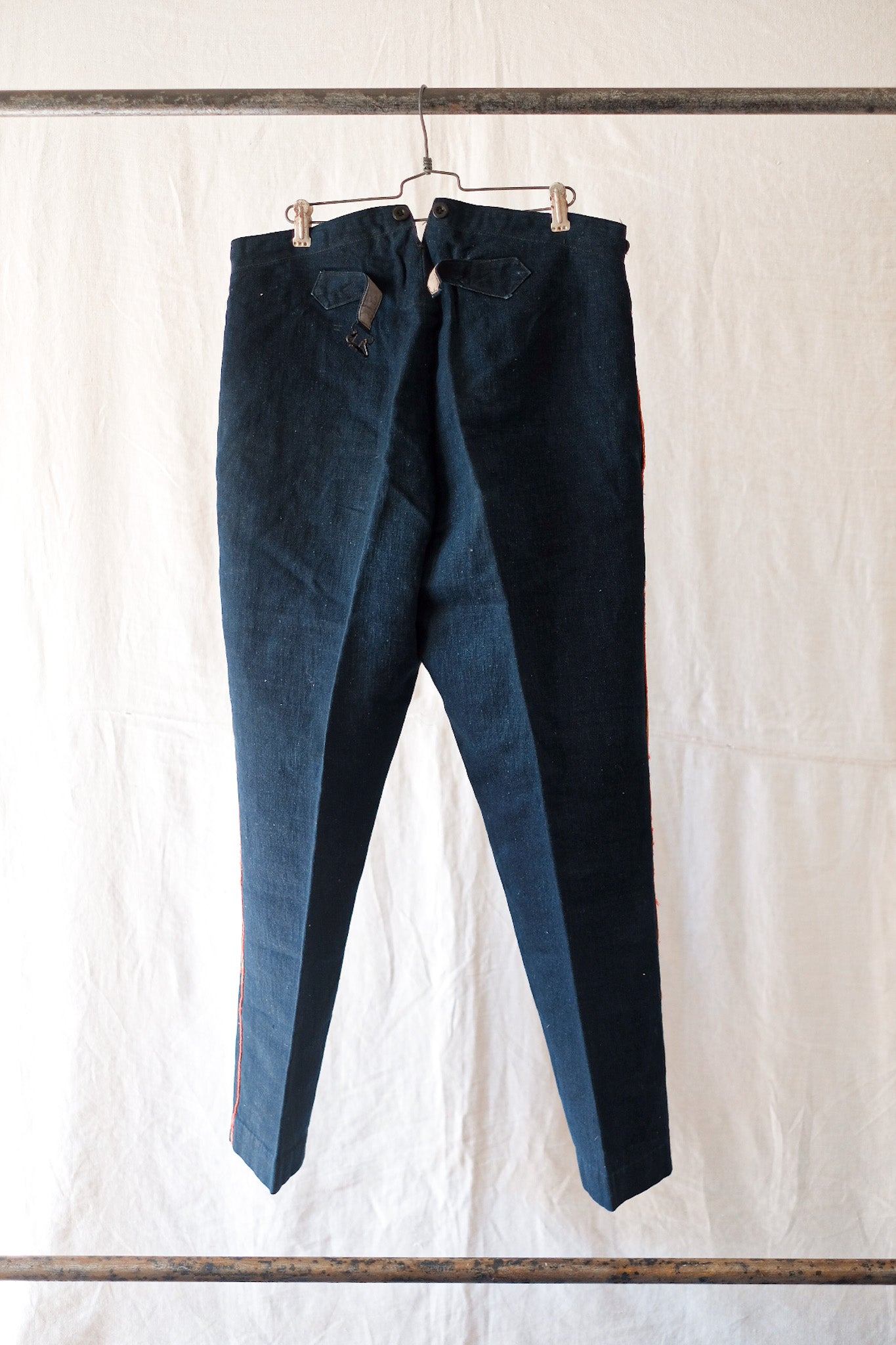 【~10's】French Vintage Indigo Metis Fireman Pants