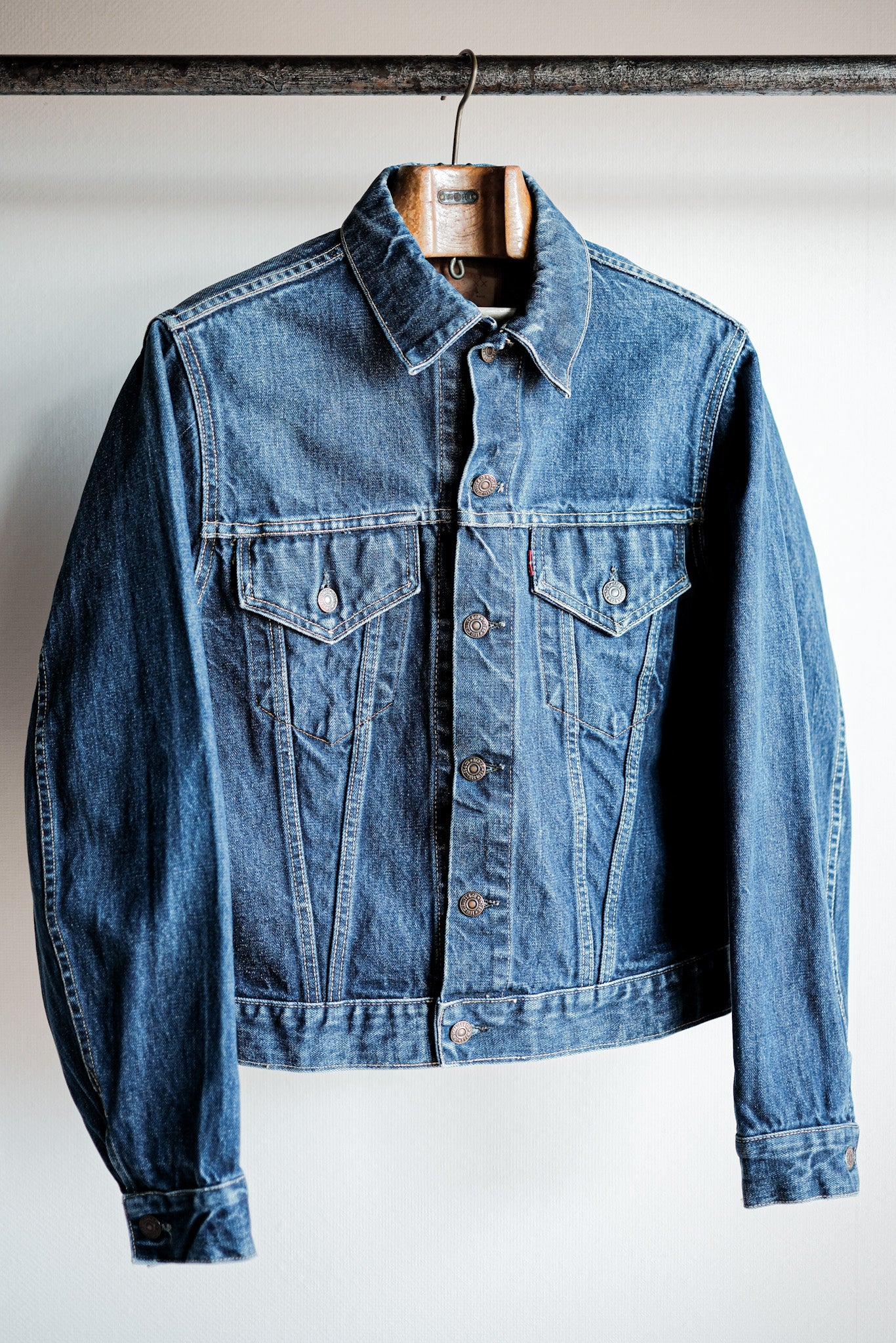[~ 60 년대] 빈티지 레위의 557 데님 재킷 크기 .40 "Big E"