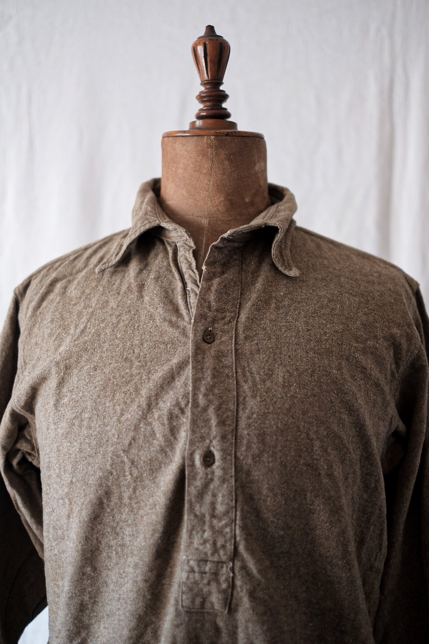 [~ 40's] เสื้อเชิ้ต Woolover กองทัพอังกฤษ