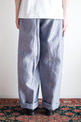[~ 50's] กองทัพเรือฝรั่งเศส Ramie Linen Sailor Pant "Dead Stock"