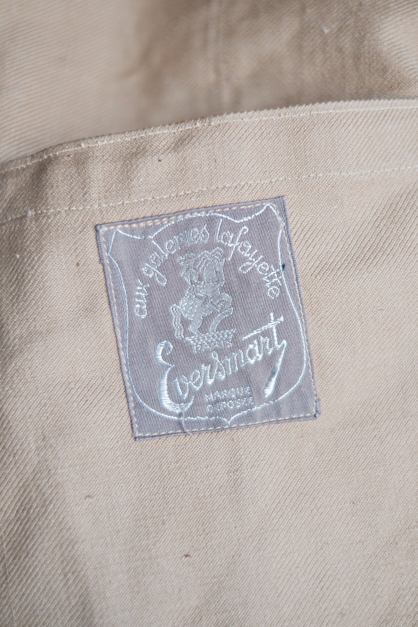 ［~50's］French Vintage Cotton Linen Chino Jacket "Garally Lafayette" "Dead Stock"