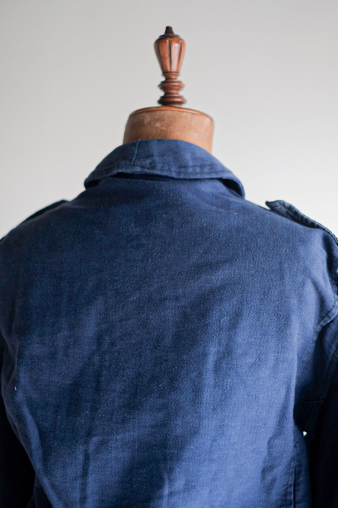 [~ 40's] French Vintage Blue Moleskin Fireman Jacket