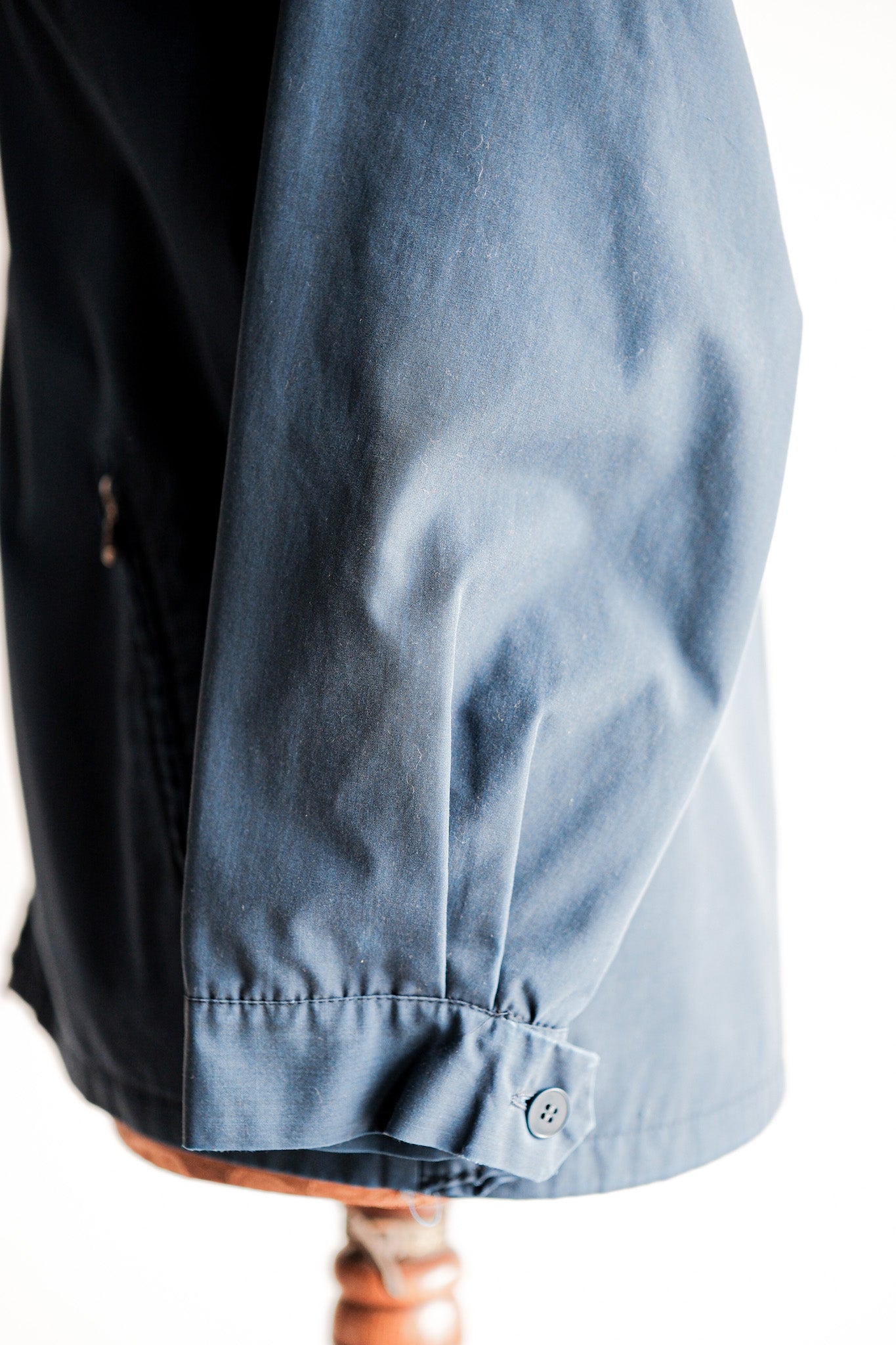 【~50's】German Vintage Blue Cotton × Polyester Hooded Jacket