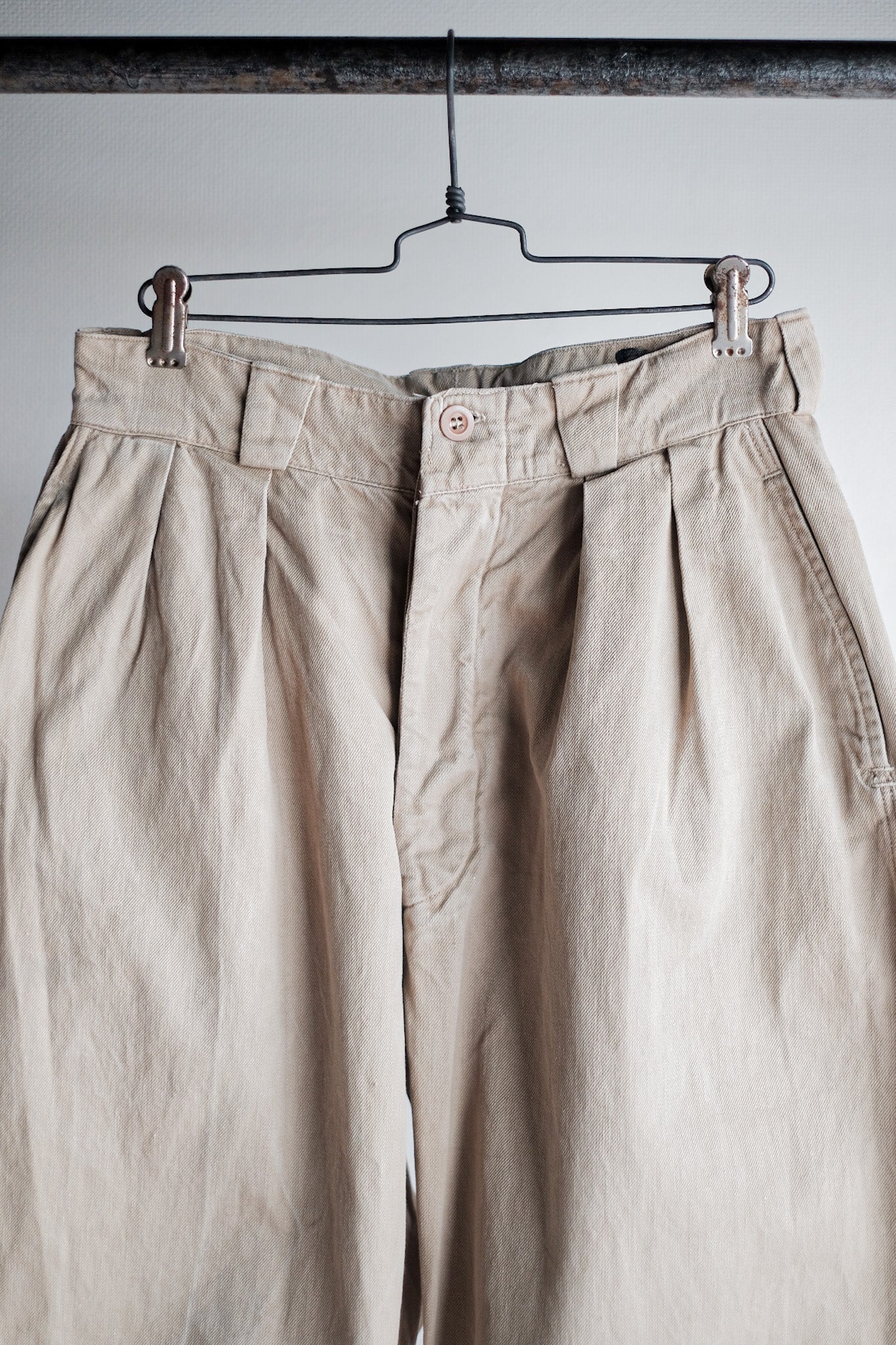 ［~50's］French Army M52 Chino Trousers Size.76C "Indochina Model"