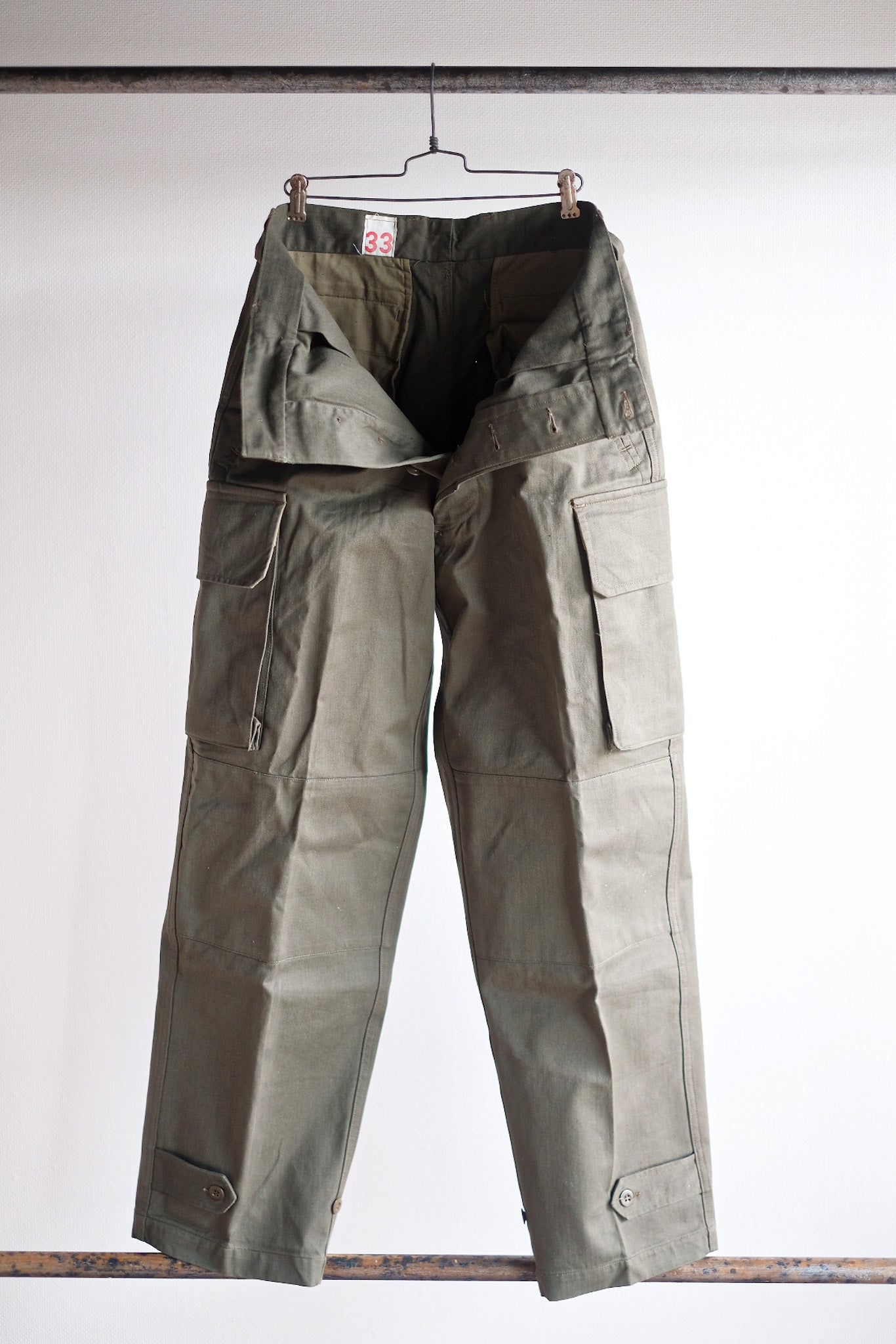 [~ 60's] Taille des pantalons de terrain de l'armée française M47.33 "Stock mort"
