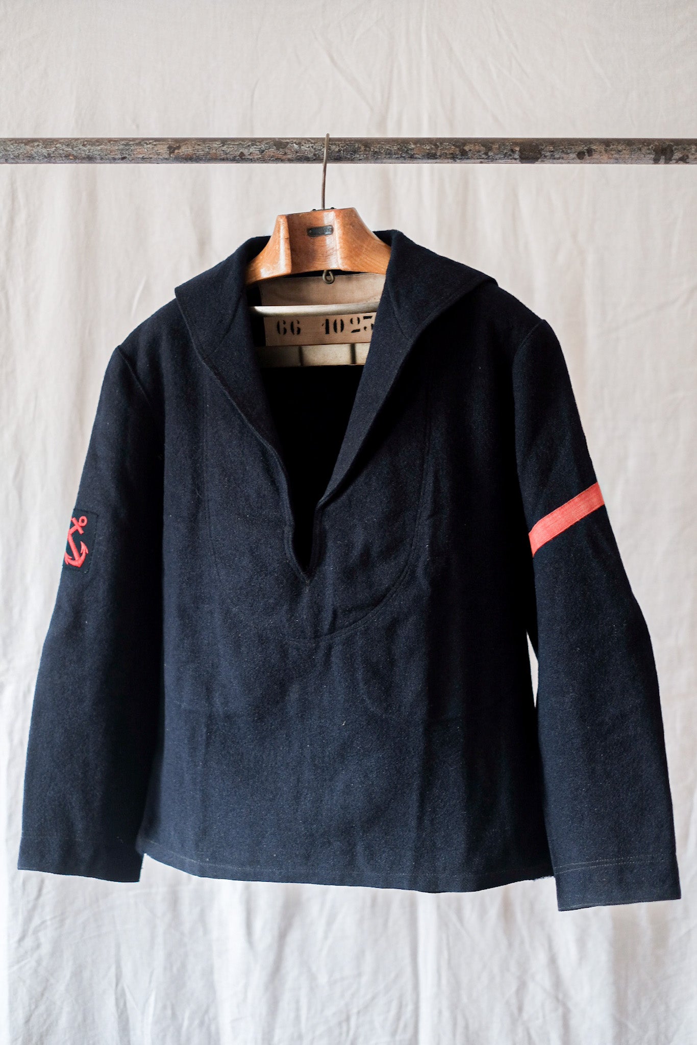 [~ 60's] French Navy Wool Sailor Smock