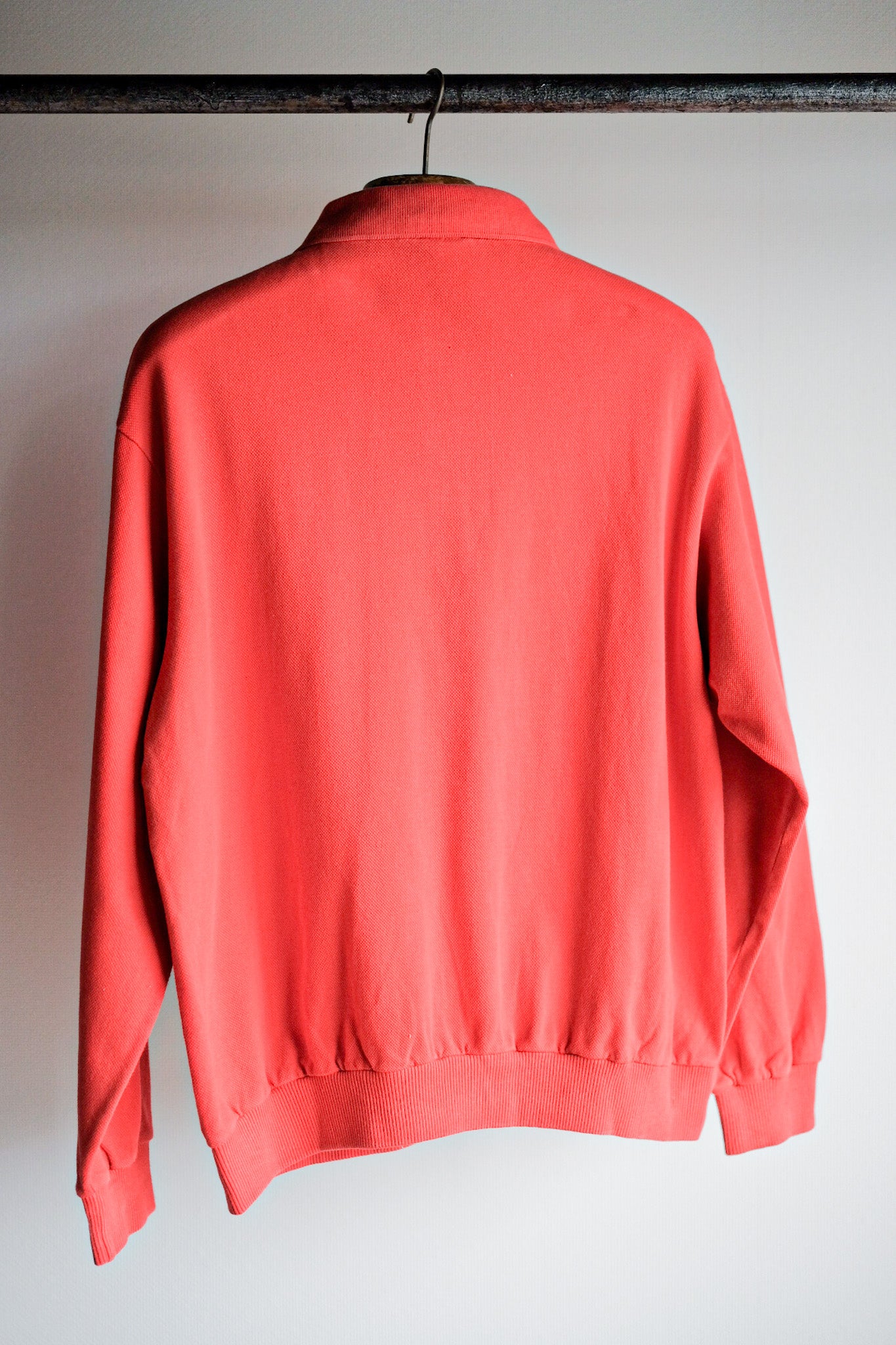 ［~70's］CHEMISE LACOSTE L/S Polo Sweatshirt Size.4 "Orange"