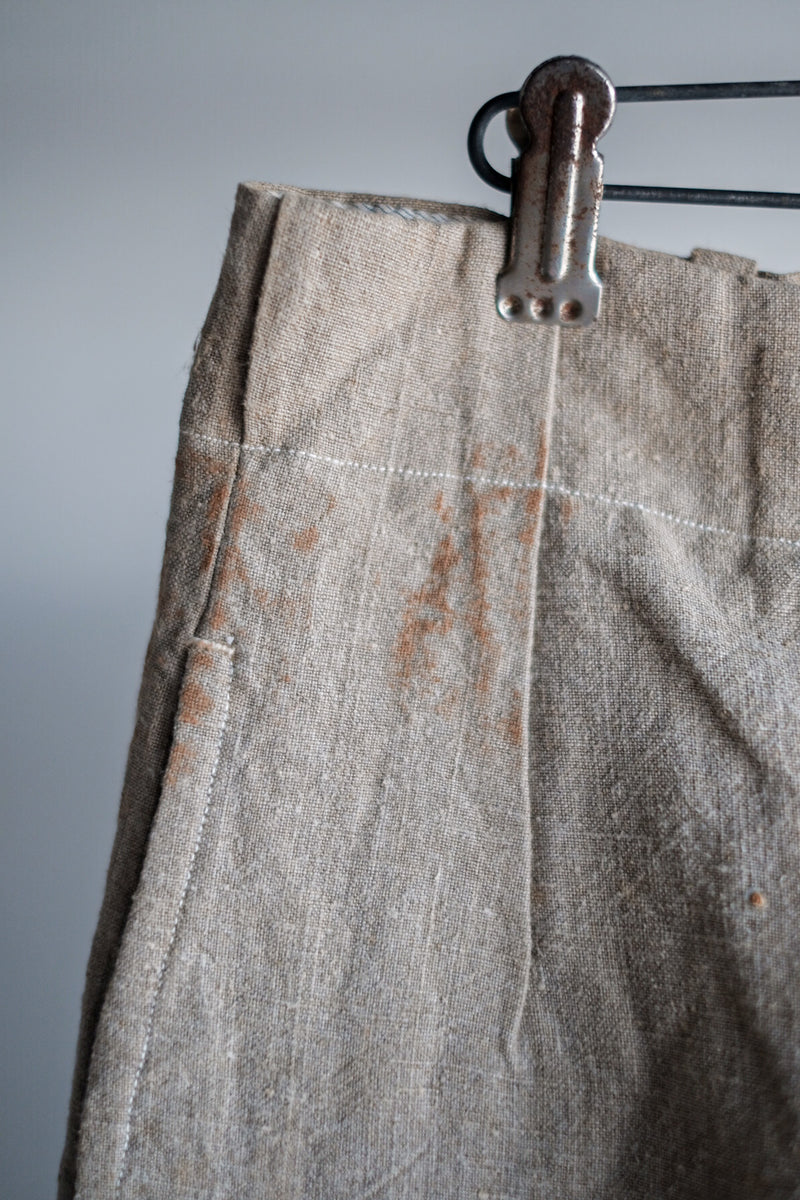 【~40's】French Vintage Linen Trousers