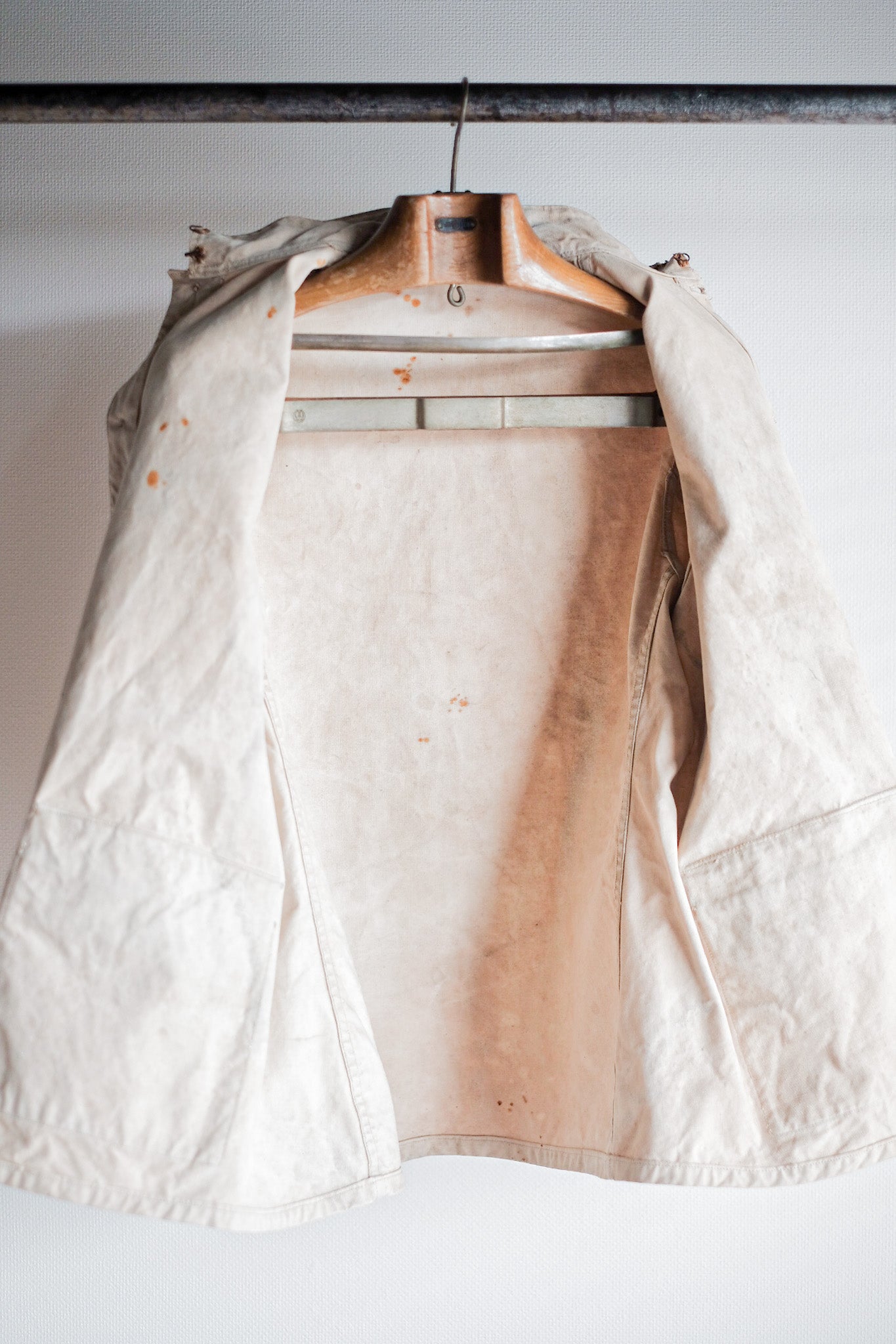［~30's］French Vintage Stand Collar Linen Jacket