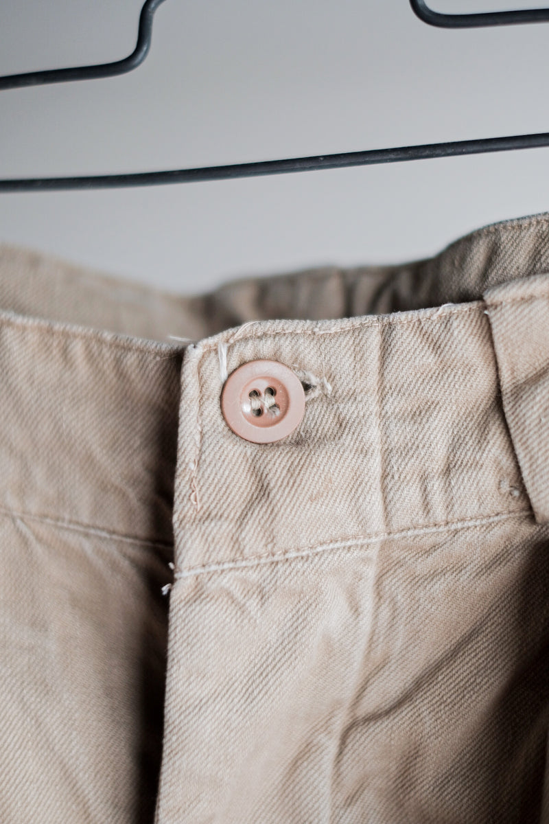 50's] French Army M52 CHINO TROUSERS SIZE.76c 