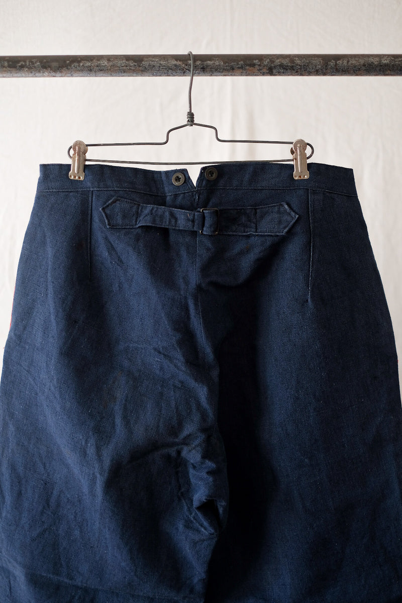 30's] French Vintage Indigo Linen Fireman Pants – VIEUX ET NOUVEAU