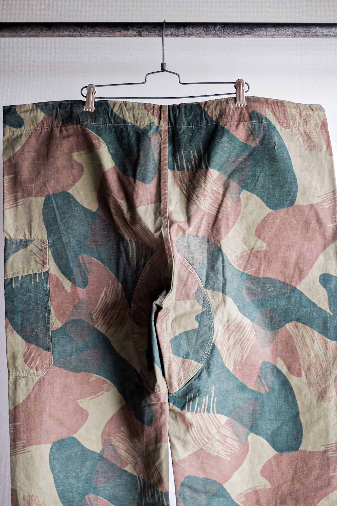 【~50's】Belgian Army Brushstroke Camo Airborne Pant Size.7