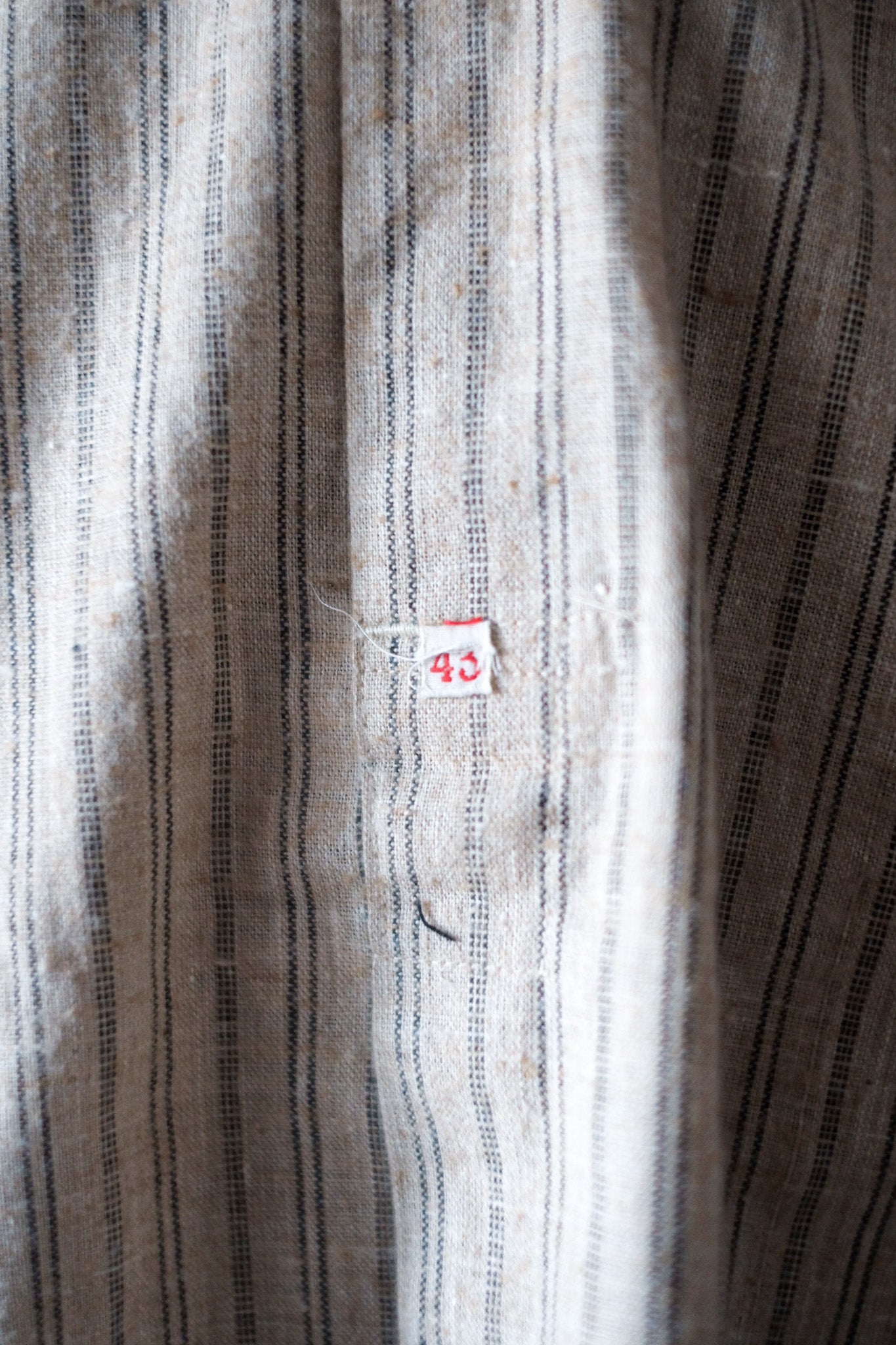 [~ 30's] French Vintage Grandpa Shirt "Dead Stock"