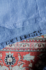 [~ 50's] เสื้อเชิ้ตผ้าลินิน Ramie ของกองทัพเรือฝรั่งเศส "Dead Stock"