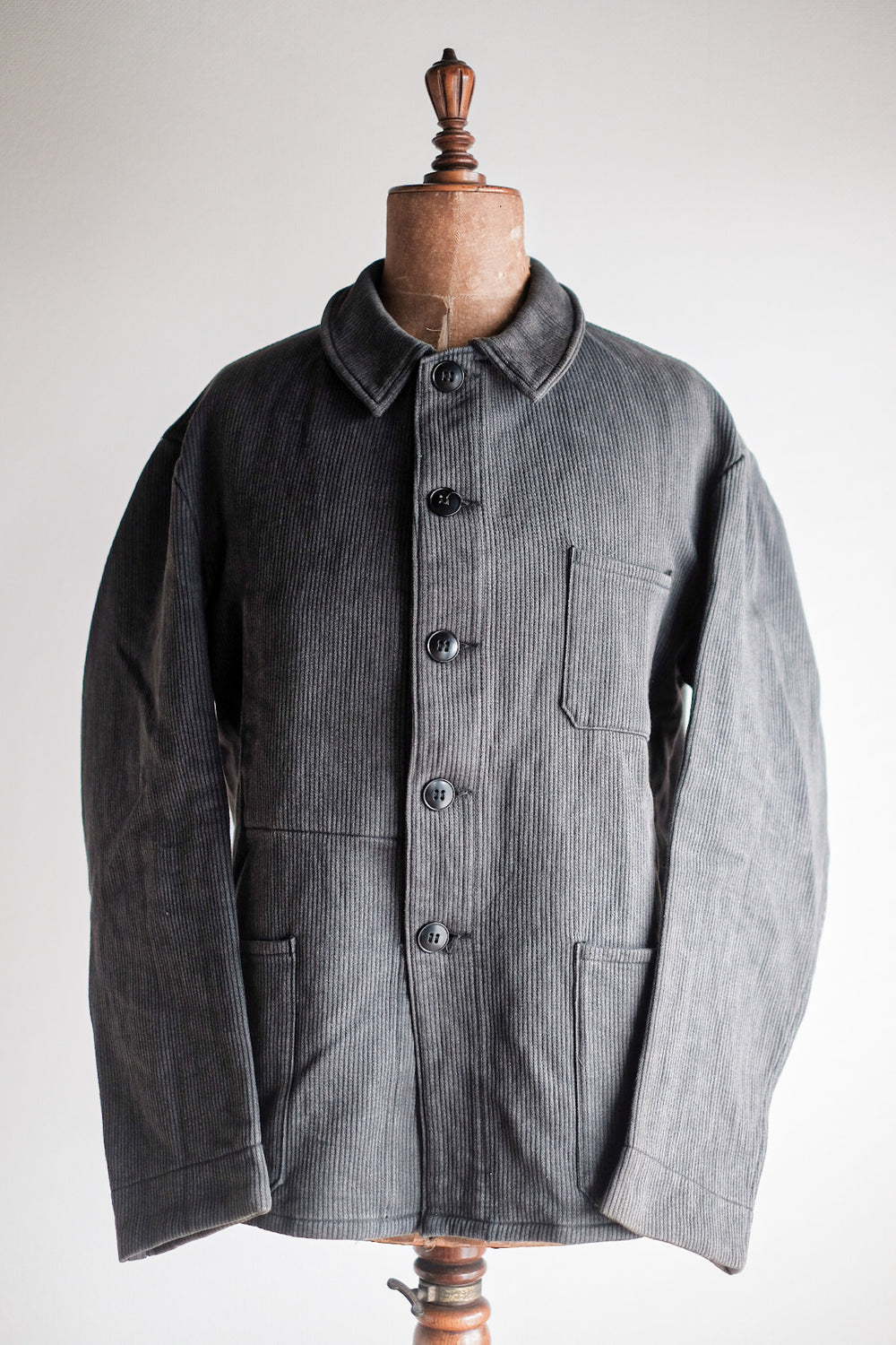 【~50’s】French Vintage Gray Cotton Pique Work Jacket