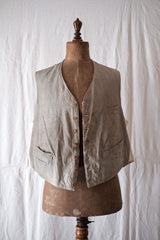 [~ 30's] French Vintage Cotton Gilet