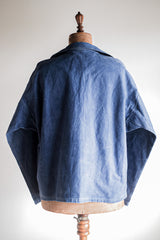[~ 50's] French Vintage Indigo Metis Fisherman Smock