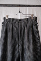 【~40's】French Vintage Wool Striped Work Pant