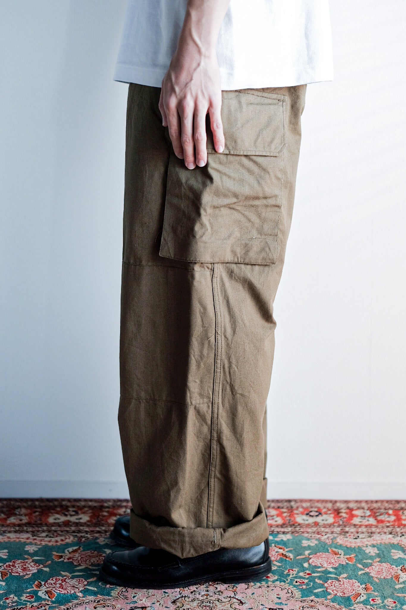 50's] French Army M47 Field Trousers Size.33 