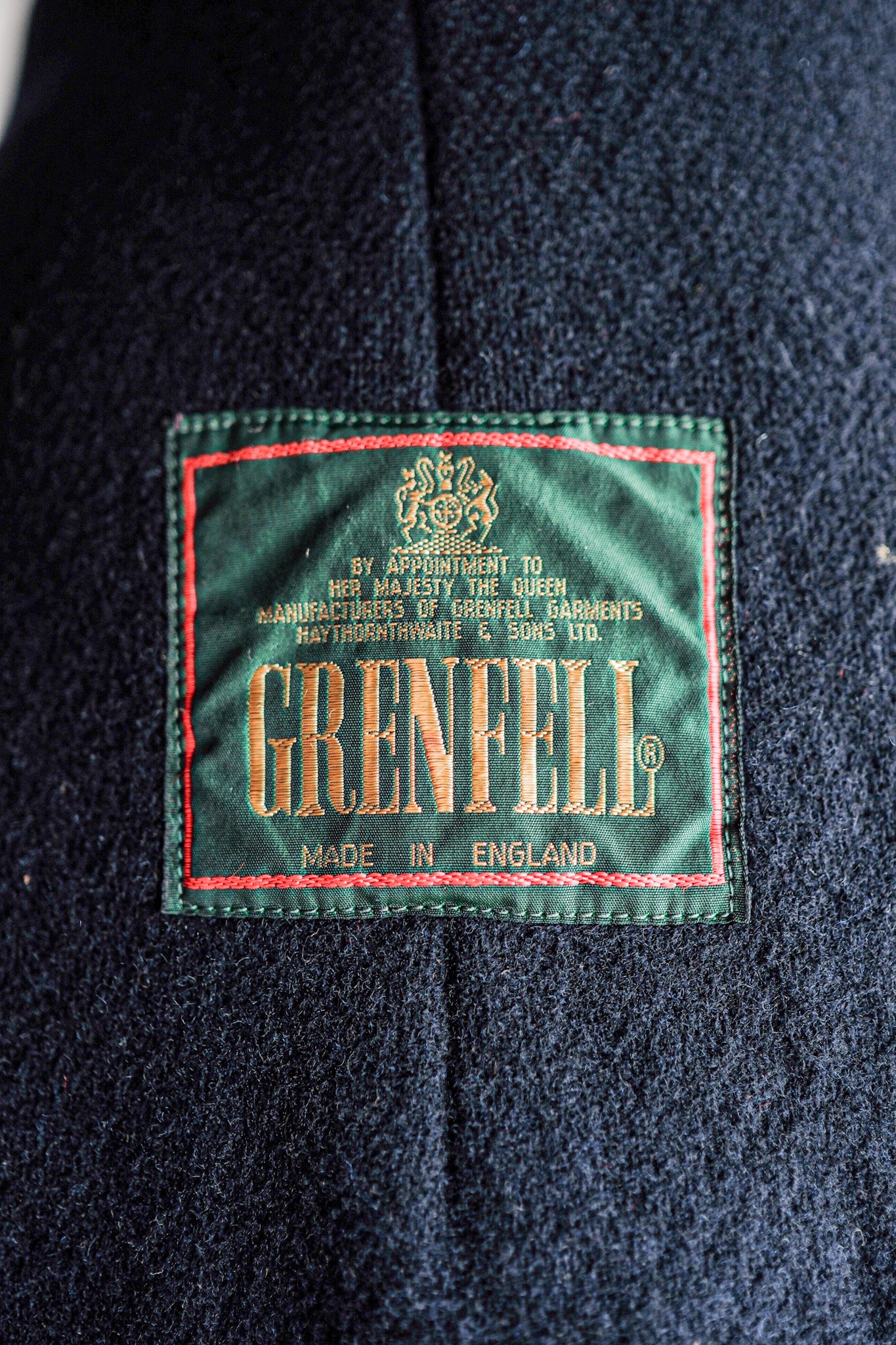 90's】Vintage Grenfell Wool Duffle Coat Size.44 
