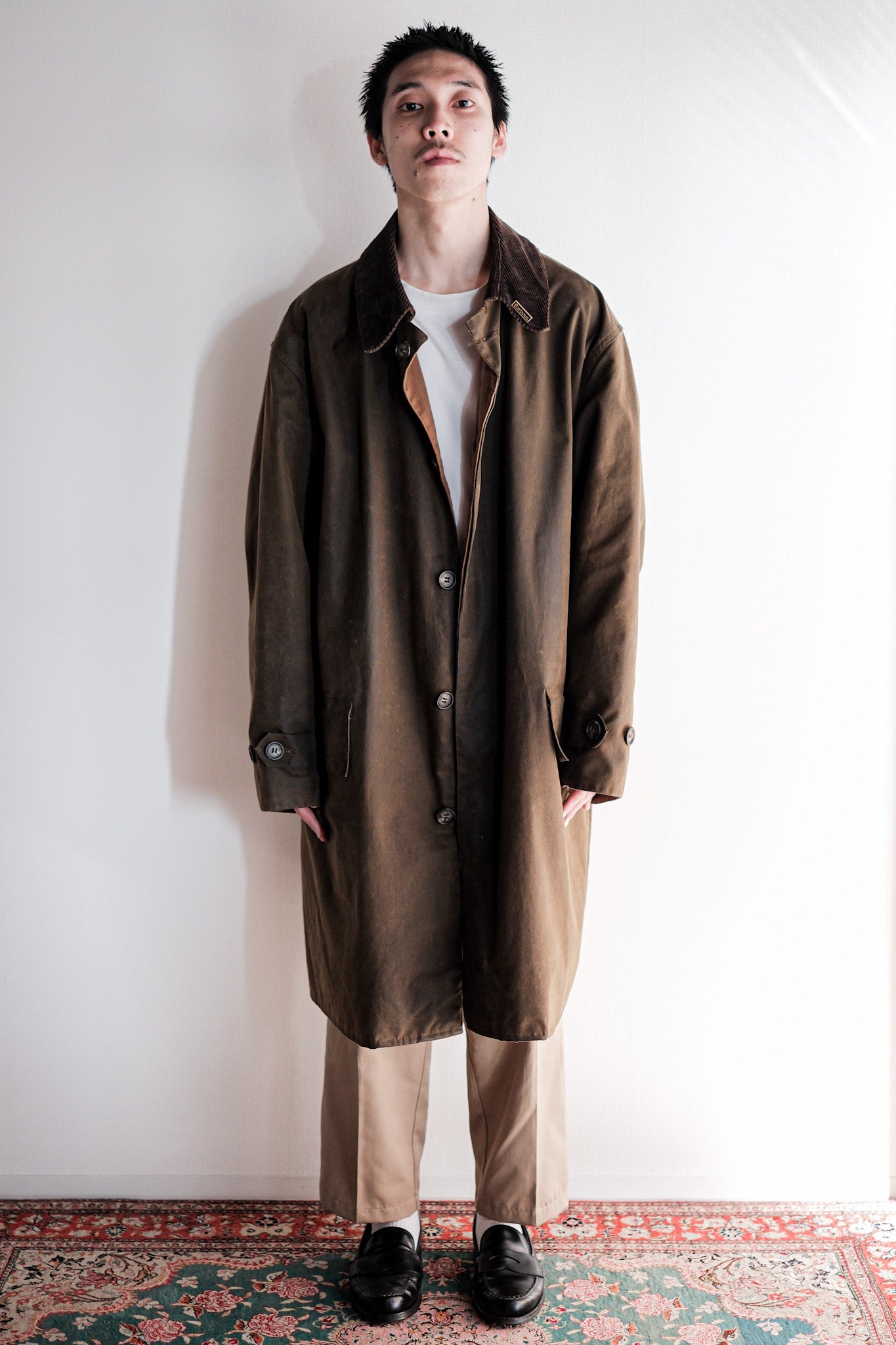 ［~90's］Vintage Barbour "ORIGINAL 3/4 COAT" 3 Crest Size.EX LARGE